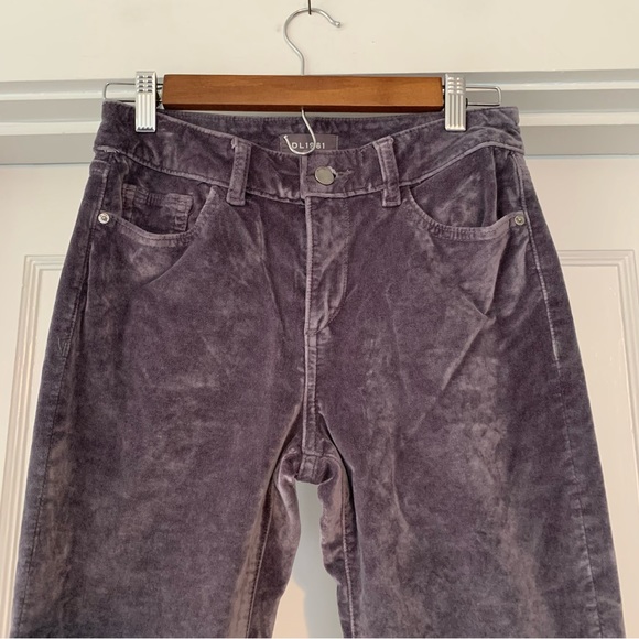 DL1961 Pants Womens 25 Silver Spring Velvet Florence Ankle Mid Rise Instasculpt - Picture 3 of 13